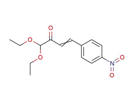 Molecular Structure of 29090-82-2 (<4-Nitro-styryl>-glyoxal-diethylacetal)