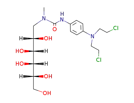 Molecular Structure of 7057-03-6 (1-<Methyl-(4-<bis-(2-chlor-ethyl)-amino>-phenylcarbamoyl)-amino>-1-desoxy-D-dulcit)