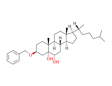 Molecular Structure of 21490-17-5 (3β-Benzyloxy-cholestan-5α,6α-diol)