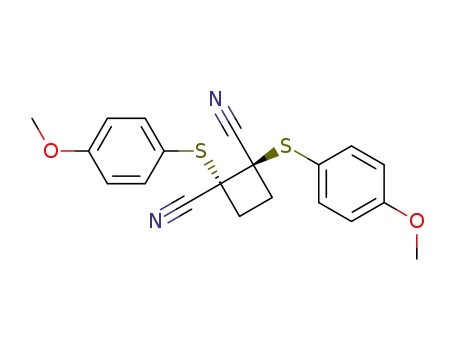 (1R,2R)-1,2-Bis-(4-methoxy-phenylsulfanyl)-cyclobutane-1,2-dicarbonitrile