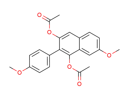 Acetic acid 3-acetoxy-7-methoxy-2-(4-methoxy-phenyl)-naphthalen-1-yl ester