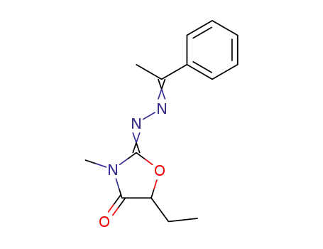 5-ethyl-3-methyl-oxazolidine-2,4-dione 2-[(1-phenyl-ethylidene)-hydrazone]