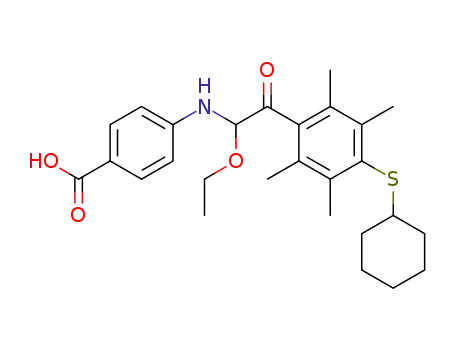4-[2-(4-Cyclohexylsulfanyl-2,3,5,6-tetramethyl-phenyl)-1-ethoxy-2-oxo-ethylamino]-benzoic acid