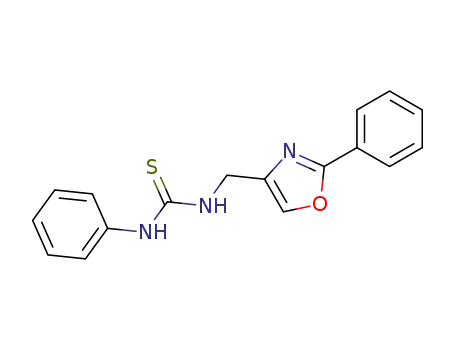 1-phenyl-3-(2-phenyl-oxazol-4-ylmethyl)-thiourea