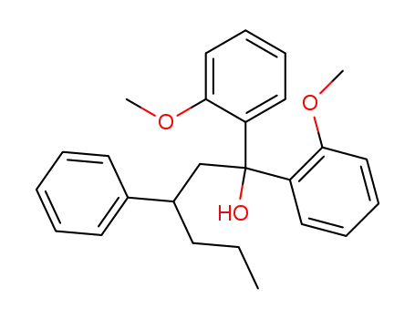 rac.-Di-(o-anisyl)-3-phenyl-hexanol-<sup>(1)</sup>