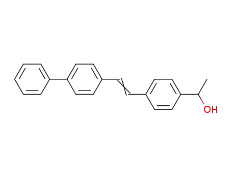 4-<4-(1-Hydroxy-aethyl)-styryl>-biphenyl
