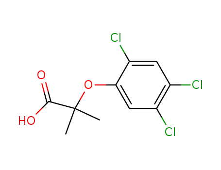 Molecular Structure of 13201-16-6 (Propanoic acid, 2-methyl-2-(2,4,5-trichlorophenoxy)-)