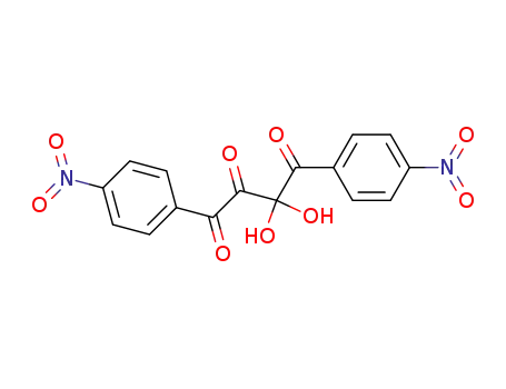 1,3,4-Trioxo-2,2-dihydroxy-1,4-bis(p-nitro-phenyl)-butan <1,2,3,4-Tetraoxo-1,4-bis-(p-nitro-phenyl)-butan-2-hydrat>