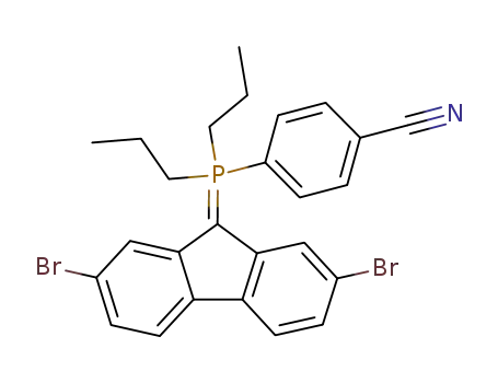 Dipropyl-(4-cyan-phenyl)-<2,7-dibrom-fluorenyliden-(9)>-phosphoran