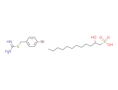 S-(4-Brom-benzyl)-isothiuroniumsalz d. 2-Hydroxy-dodecan-sulfonsaeure-1