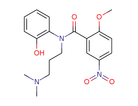 N-(3-Dimethylamino-propyl)-N-(2-hydroxy-phenyl)-2-methoxy-5-nitro-benzamide