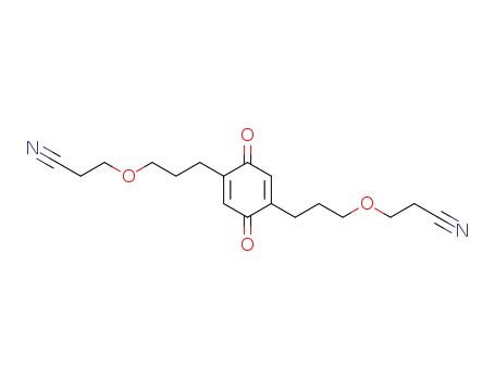 2,5-Bis-<6-cyan-4-oxa-hexyl>-benzochinon