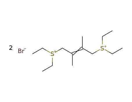 tetra-<i>S</i>-ethyl-<i>S</i>,<i>S</i>'-(2,3-dimethyl-but-2-ene-1,4-diyl)-bis-sulfonium; dibromide
