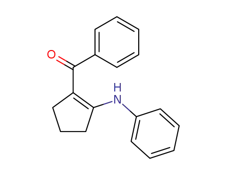 Molecular Structure of 94004-22-5 (phenyl[2-(phenylamino)cyclopent-1-en-1-yl]methanone)