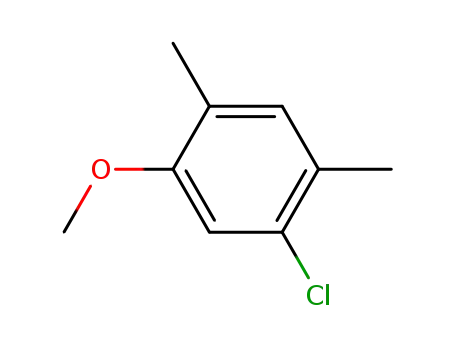 Molecular Structure of 78353-05-6 (Benzene, 1-chloro-5-methoxy-2,4-dimethyl-)