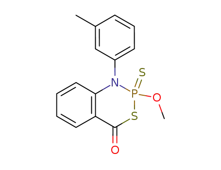 2-methoxy-2-thioxo-1-<i>m</i>-tolyl-1,2-dihydro-2λ<sup>5</sup>-benzo[<i>d</i>][1,3,2]thiazaphosphinin-4-one