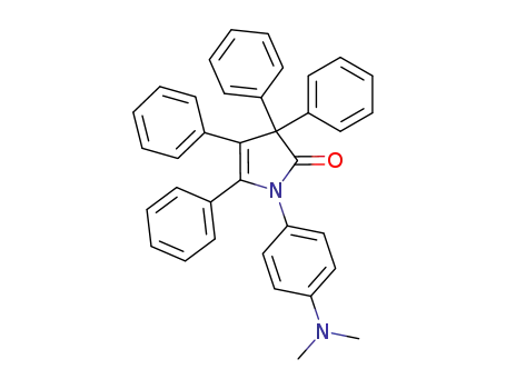 Molecular Structure of 2454-98-0 (1-(4-dimethylamino-phenyl)-3,3,4,5-tetraphenyl-1,3-dihydro-pyrrol-2-one)