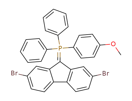 Diphenyl-(4-methoxy-phenyl)-<2,7-dibrom-fluorenyliden-(9)>-phosphoran