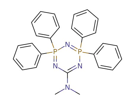 dimethyl-(2,2,4,4-tetraphenyl-2λ<sup>5</sup>,4λ<sup>5</sup>-[1,3,5,2,4]triazadiphosphinin-6-yl)-amine