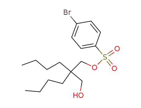 Molecular Structure of 109820-93-1 (2-Hydroxymethyl-2-butyl-hexanol-mono-<4-brom-benzolsulfonat>)