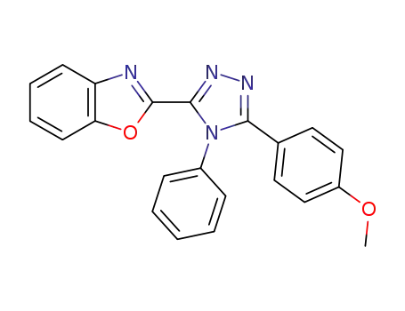 2-[5-(4-methoxy-phenyl)-4-phenyl-4<i>H</i>-[1,2,4]triazol-3-yl]-benzooxazole