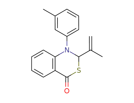 2-isopropenyl-1-<i>m</i>-tolyl-1,2-dihydro-benzo[<i>d</i>][1,3]thiazin-4-one
