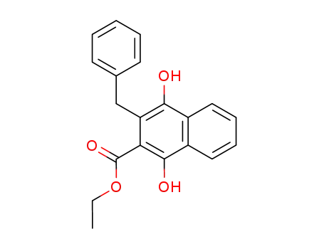 3-Benzyl-1,4-dihydroxy-naphthalene-2-carboxylic acid ethyl ester