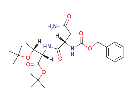 Molecular Structure of 2596-12-5 (N-Benzyloxycarbonyl-L-asparaginyl-O-tert.-butyl-L-threonin-tert.-butylester)