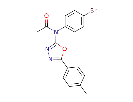 <i>N</i>-(4-bromo-phenyl)-<i>N</i>-(5-<i>p</i>-tolyl-[1,3,4]oxadiazol-2-yl)-acetamide