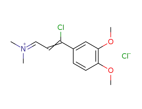 Dimethyl-<γ-chlor-γ(3.4-dimethoxy-phenyl)-allyliden>-ammonium-chlorid