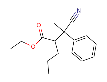 3-Methyl-3-phenyl-2-propyl-bersteinsaeure-aethylester-<sup>(1)</sup>-nitril-<sup>(4)</sup>
