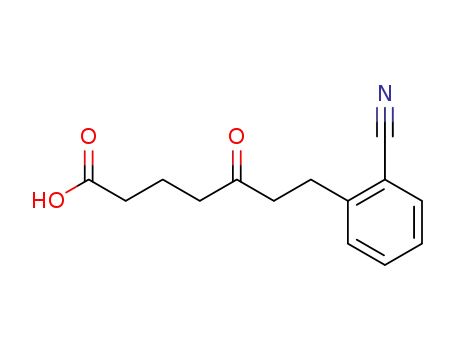 7-<2-Cyan-phenyl>-5-oxo-heptansaeure-(1)