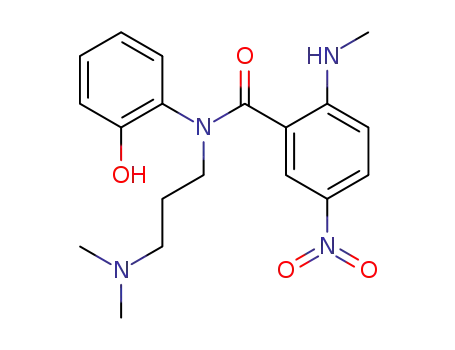 N-(3-Dimethylamino-propyl)-N-(2-hydroxy-phenyl)-2-methylamino-5-nitro-benzamide