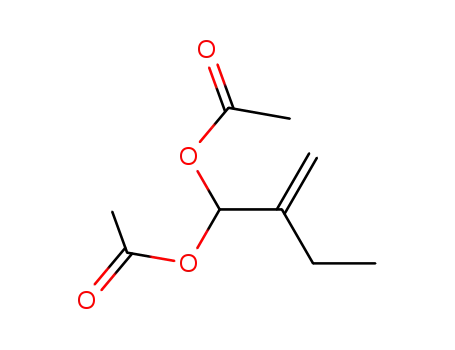 Molecular Structure of 104623-10-1 (1,1-Butanediol, 2-methylene-, diacetate)