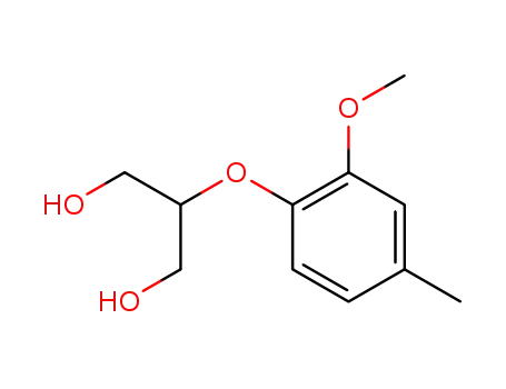 Molecular Structure of 53005-13-3 (1,3-Propanediol, 2-(2-methoxy-4-methylphenoxy)-)