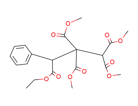 Molecular Structure of 64014-11-5 (1,1,2,2,3-Propanepentacarboxylic acid, 3-phenyl-, 3-ethyl
1,1,2,2-tetramethyl ester)