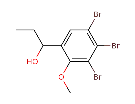 2,3,4-Tribrom-6-<1-hydroxy-propyl>-anisol
