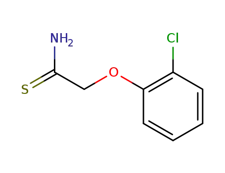 Molecular Structure of 35370-94-6 (2-(2-CHLOROPHENOXY)ETHANETHIOAMIDE)