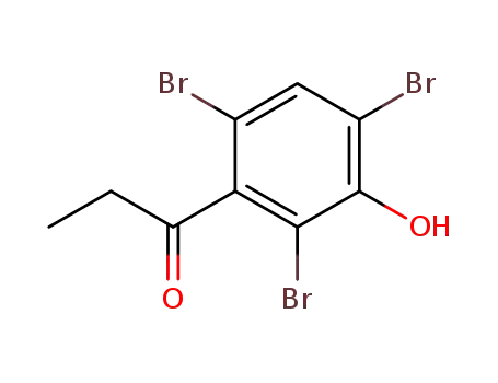 Molecular Structure of 23689-31-8 (2,4,6-Tribrom-3-propionyl-phenol)
