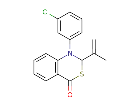 1-(3-chloro-phenyl)-2-isopropenyl-1,2-dihydro-benzo[<i>d</i>][1,3]thiazin-4-one