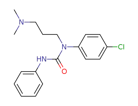 Molecular Structure of 63114-20-5 (Urea, N-(4-chlorophenyl)-N-[3-(dimethylamino)propyl]-N'-phenyl-)