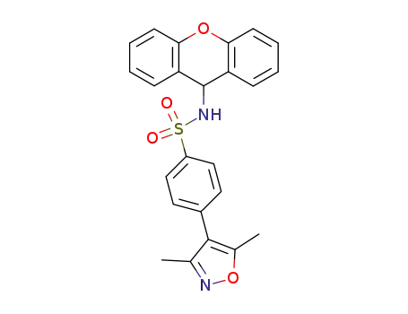 4-(3,5-dimethyl-isoxazol-4-yl)-<i>N</i>-xanthen-9-yl-benzenesulfonamide