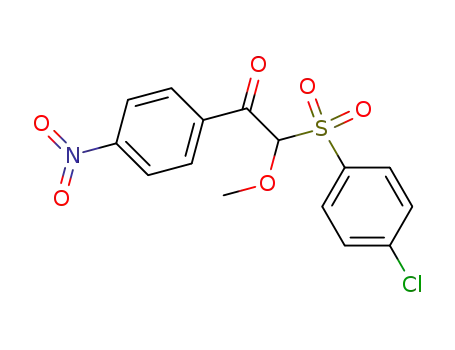 2-(4-Chlorobenzene-1-sulfonyl)-2-methoxy-1-(4-nitrophenyl)ethan-1-one