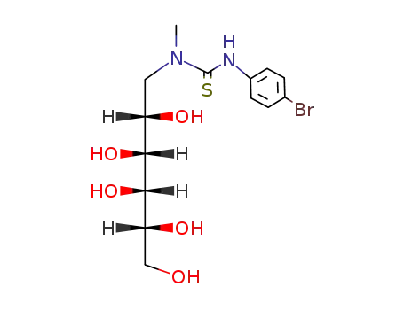 Molecular Structure of 7115-51-7 (1-<Methyl-(4-brom-phenylthiocarbamoyl)-amino>-1-desoxy-D-dulcit)