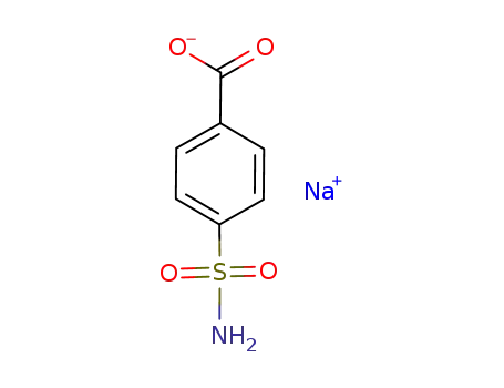 Molecular Structure of 6101-29-7 (Benzoic acid, 4-(aminosulfonyl)-, monosodium salt)