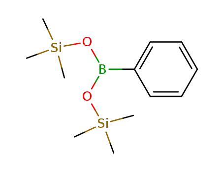 Molecular Structure of 7560-51-2 (Boronic acid, phenyl-, bis(trimethylsilyl) ester)