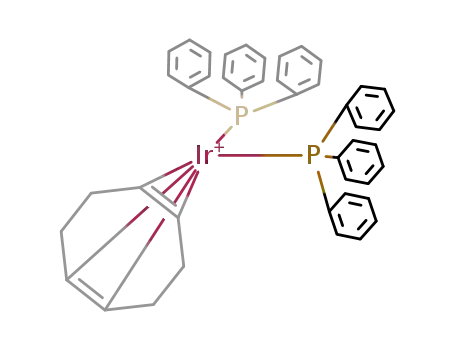 Ir(η-cyclo-octa-1,5-diene)(triphenylphosphine)2(1+)