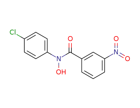 Molecular Structure of 36016-30-5 (N-(4-chlorophenyl)-N-hydroxy-3-nitrobenzamide)