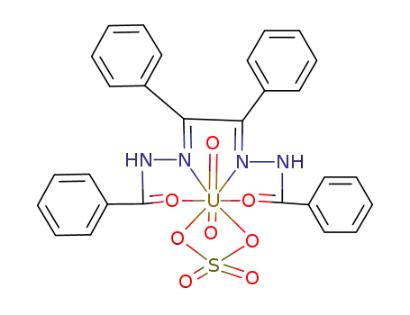{dioxouranium(VI)(benzilbis(benzoylhydrazone))(sulphate)}