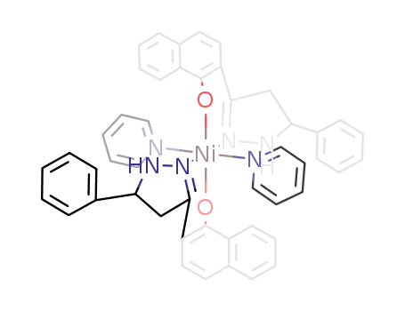 nickel(II){3-(1-hydroxy-2-naphthyl)-5-(phenyl)pyrazoline}2 * 2pyridine